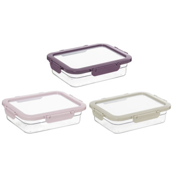 1,3 lt Airtight Food Container-Pastel Colour- Mix Colour