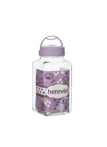 3 lt Square Beverage Dispenser -Soft Purple-TM