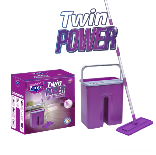 PAREX TWIN POWER CLEANINGTABLET MOP SET