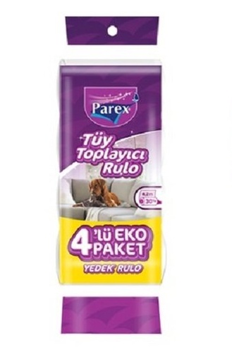 PAREX  PREMIUM LINT ROLLER REFILL – 4*30 LAYERS