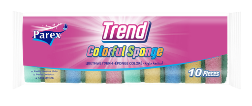 TREND COLORFUL  SPONGE 10 PIECES