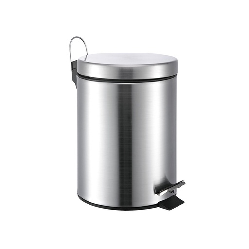 TRASH CANS PEDAL BIN CHROME 5 LITER
