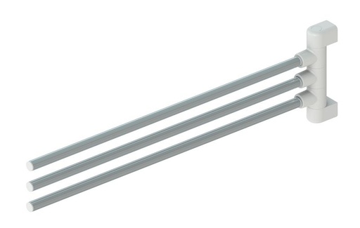 P.NOVA CLOTH/TOWEL HANGER 3 ARMS WH