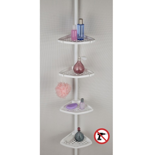 P. NOVA, TELESCOPIC CORNER SHELF WH
