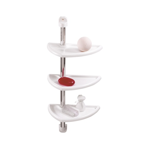 P. NOVA BATH SHELF SET WHITE