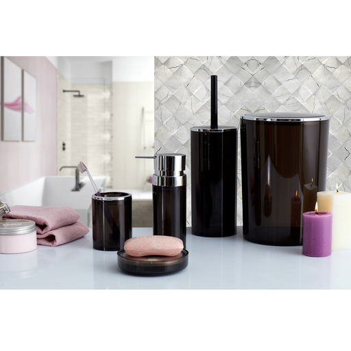 LENOX  BATHROOM SET / TRANS.BLACK