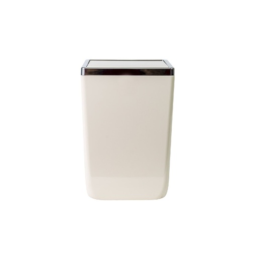 TOSKANA WASTE BIN 6 LT- WHITE GOLD