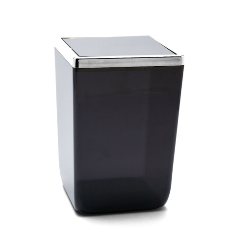 BİGA WASTEBIN TRANS. BLACK CHROME