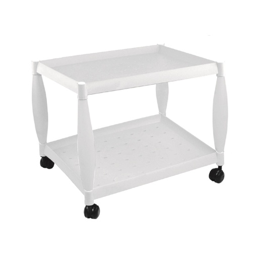 P. NOVA, TROLLEY 2 SHELFS WHITE