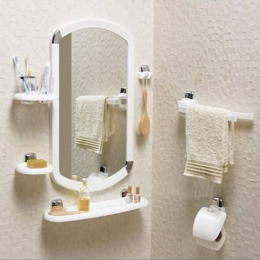 P.NOVA MIRROR SET 7 PCS. WHITE
