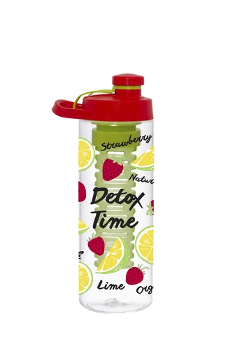 750 cc Bottle with Infuser-Strawberry-Detox Time
