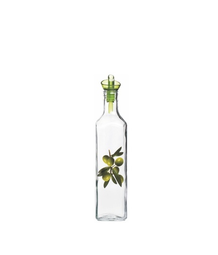 500 cc Decorated Square Oil&Vinegar Bottle