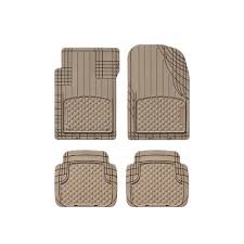 Weather Tech Rubber Floor Mat Tan 4Pc