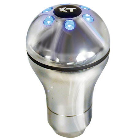 Shift Knob Led Lighted Univeral Fittings Chro.