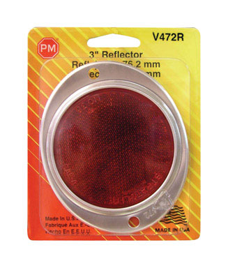 Reflectr 3"Rnd Armor Red