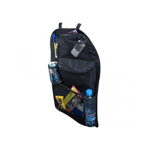 Back Seat Organizer Leather Black