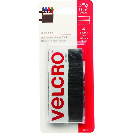 Velcro Strip 4" Black