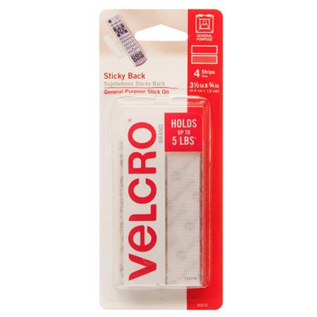 Velcro Strip 4" White