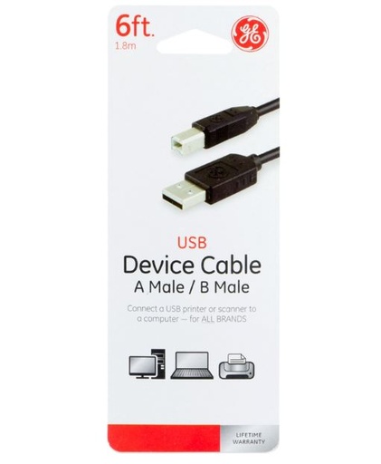 Cable Usb 6' A-B