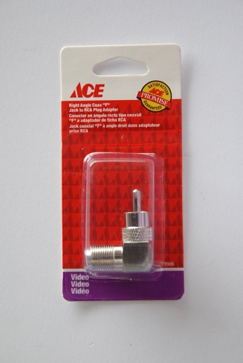RCA TO F RIGHT ANGLE ADAPTER ACE