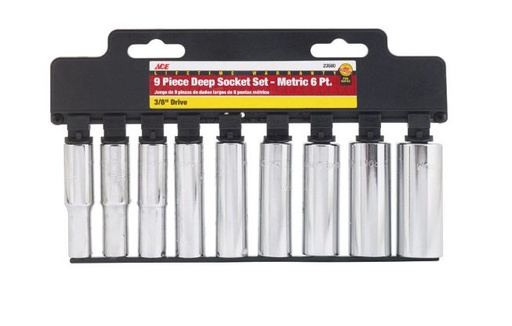 SOCKET 3/8"DP9PC MET ACE Cancel.