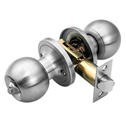 Doorlock Privacy Tubular Ball Knob Antique Br.