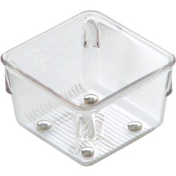 InterDesign 3 in. H x 3 in. W x 2 in. L Clear Plastic Drawer Organizer