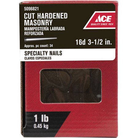 Ace 16D 3-1/2 in. Masonry Bright Steel Nail Flat 1 lb.