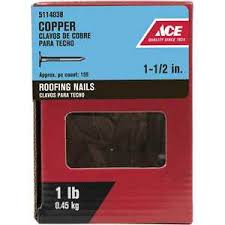 Ace 2 in. Roofing Galvanized Steel Nail Round 1 lb.