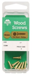 Hillman No. 8 x 1 in. L Phillips Wood Screws 4 pk