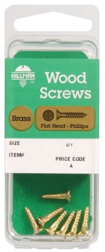 Hillman No. 10 x 3/4 in. L Phillips Wood Screws 3 pk