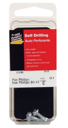 Hillman No. 8 x 1/2 in. L Phillips Pan Head Zinc-Plated Steel Sheet Metal Screws 4 pk