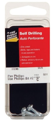 Hillman No. 10 x 3/4 in. L Phillips Pan Head Zinc-Plated Steel Sheet Metal Screws 4 pk