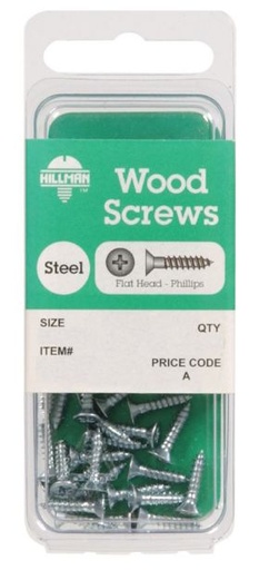 Scrw Wd Phl Fh 8X1" Cd20
