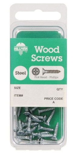 Scrw Wd Phl Fh 10X2" Cd6