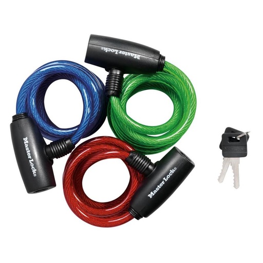Cable Lock 3 Pack 180Cm (6Ft) Steel Ace