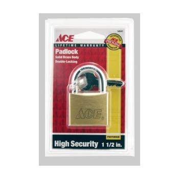 Marine Long Shackle Padlock 50Mm (2In) Brass Ace