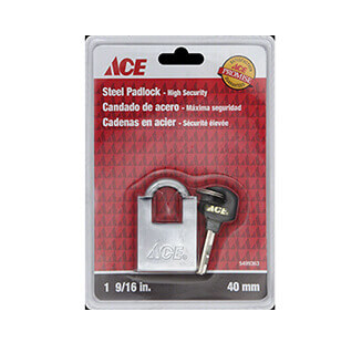 Padlock 40Mm (1 9-16In) Solid Brass Ace