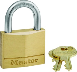 Master Lock 1-1/4 in. H x 5/16 in. W x 1-9/16 in. L Brass 4-Pin Cylinder Padlock 1 pk.