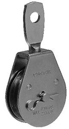 Campbell Chain 2 in. Dia. Zinc Plated Steel Swivel Eye Pulley