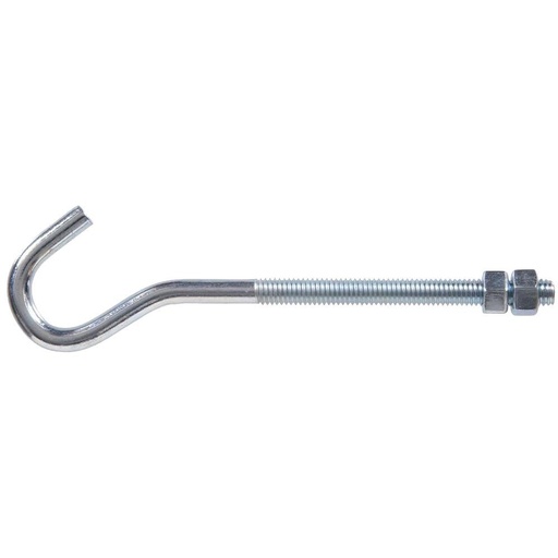 Clothesline Bolt Hook 6In (15.2Cm) Zinc Plated Steel Ace