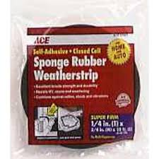 Premium Sponge Weatherstrip - Small 6.4Mm X 19.1Mm X 3M, (1-4In X 3-4In X 10Ft) Ace