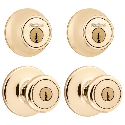 Deadbolt Single Cylinder Polished Brass Projex