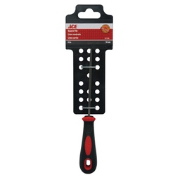 Square File 4In (10.2Cm) Smooth Double Cut Pp+Tpr Grip Ace