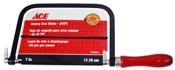 24 Tpi Coping Saw 7In (18Cm) Wood Handle Ace.