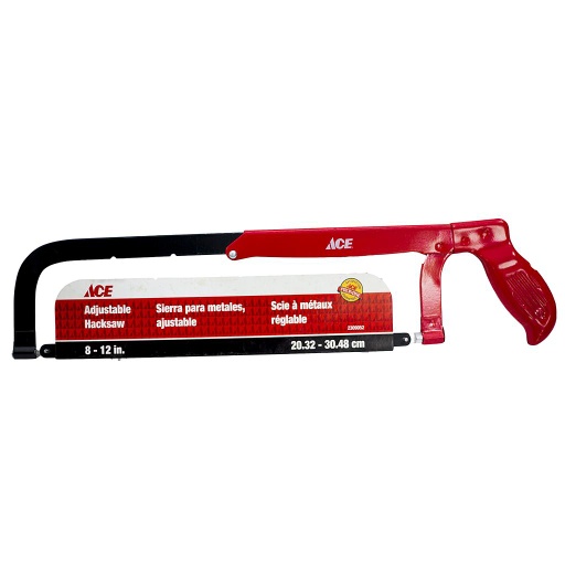 Adjustable Hacksaw 8In (20Cm) 12In (30Cm) Steel Handle Ace