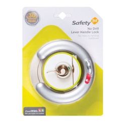 Safety 1st White Plastic No Drill Lever Handle Lock 1.