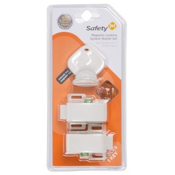 Safety 1st White Plastic Magnetic Cabinet Locks 3 pc.