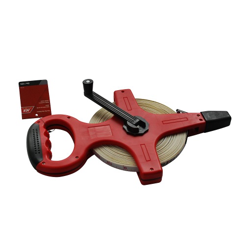 Open Reel Tape Measure 165Ft (50M), Abs Comfort Handle Ace Cancel
