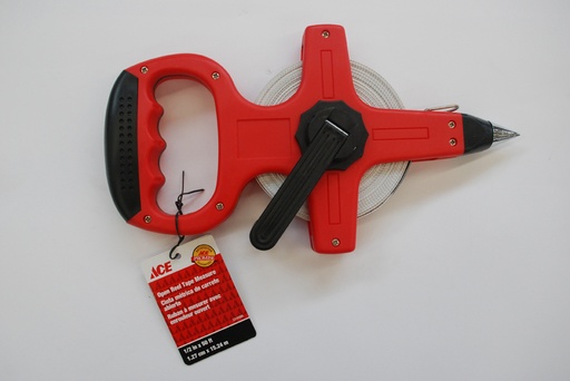 Open Reel Tape Measure 50Ft (15M) Abs Comfort Grip Ace